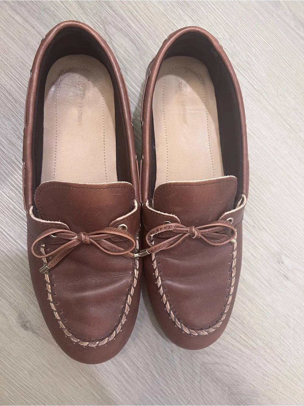 Classic Brown Leather Moccasin Driving Loafers - Men